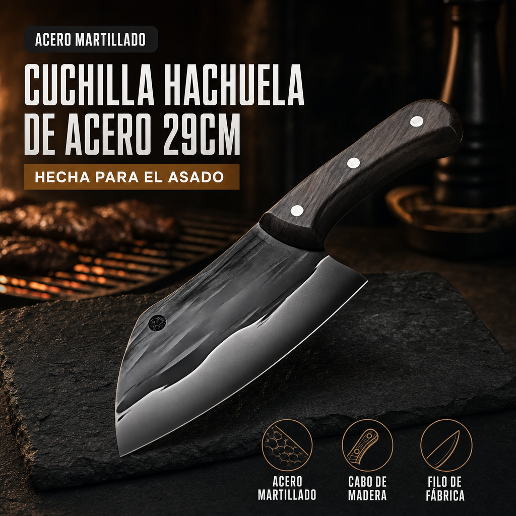 Cuchilla Hachuela de Acero 29cm