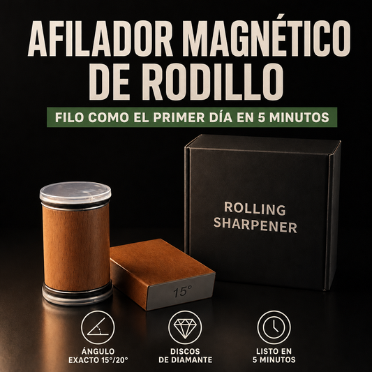 Afilador Magnético de Rodillo: Filo como el primer día en 5 minutos