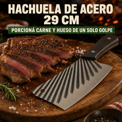 Combo Asador - Afilador + Hachuela + Tabla